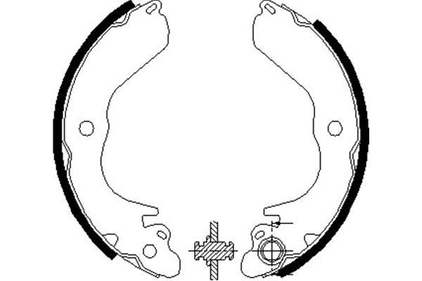 KAVO PARTS stabdžių trinkelių komplektas BS-6408